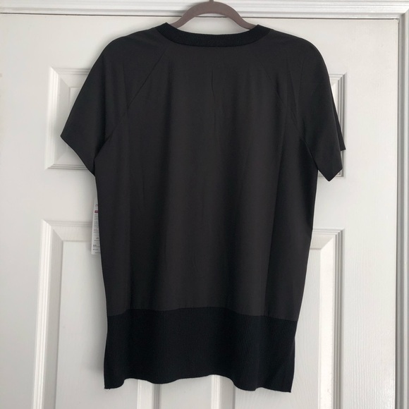 Athleta NWT Zephyr Black Tee - Picture 5 of 9